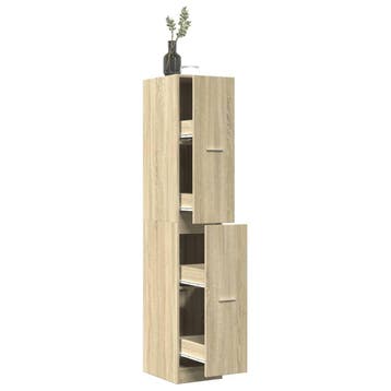 vidaXL Apothekerskast 30x41x174,5 cm bewerkt hout sonoma, Huis en Inrichting, Kasten | Overige, Verzenden, Nieuw