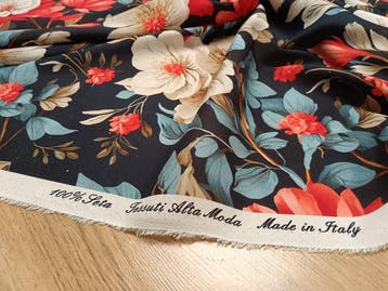 Zuivere zijde E 589 maat 5,90x1,40 m - Textiel - 590 cm -
