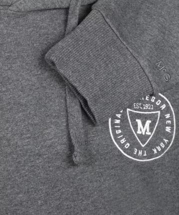 2dekans | McGregor Heren Graphic Hoodie Dark Grey Melange –, Kleding | Heren, Ophalen of Verzenden, Zo goed als nieuw, Maat 52/54 (L)