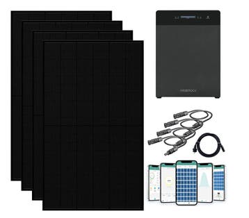 Plug en Play set - 5kWh thuisbatterij + 4 zonnepanelen 1880W, Ophalen of Verzenden, Nieuw, Paneel, 200 wattpiek of meer