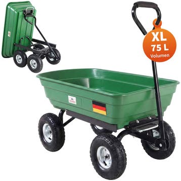 Bolderkar Groen Metaal Kunststof 103x51x92,5cm (Recreatie), Verzenden, Nieuw