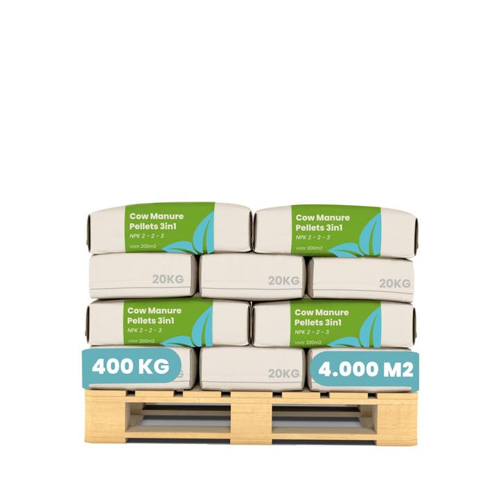Koemestkorrels 3in1 (20x = 400 kg - voor 4000 m2), Tuin en Terras, Aarde en Mest, Mest, Verzenden