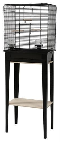 Vogelkooi Zolux Chic Loft Zwart met Meubel – Kanariekooi.., Dieren en Toebehoren, Verzenden, Nieuw, Metaal, Vogelkooi