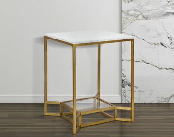 TAFEL DUBBEL MARMER CM 47X47X60, Huis en Inrichting, Ophalen of Verzenden, Nieuw