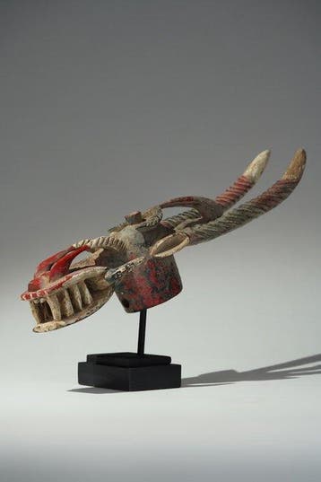 Een houten masker - Senufo - Ivoorkust (Zonder minimumprijs)