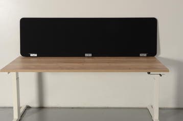 Officenow scheidingswand, zwart, 180 x 51 cm, Ophalen of Verzenden, Nieuw in verpakking