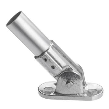 Buiskoppeling Voetplaat Ovaal Ø 48 mm Aluminium, Doe-het-zelf en Verbouw, IJzerwaren en Bevestigingsmiddelen, Verzenden, Nieuw