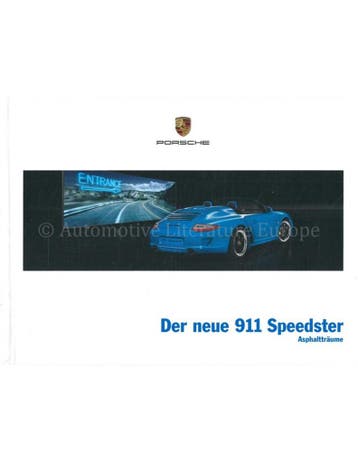 2011 PORSCHE 911 SPEEDSTER HARDCOVER BROCHURE DUITS, Boeken, Nieuw, Porsche, Author