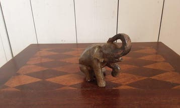 P. Chenet - Beeld, Olifanten - 9 cm - Brons, Antiek en Kunst