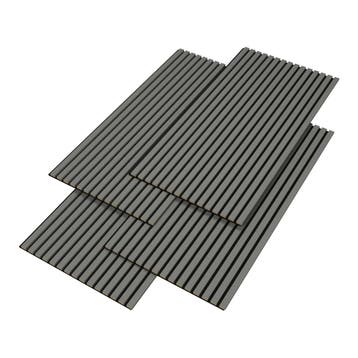[NEU.HOLZ] Akoestisch Wandpaneel Vang set van 4 mdf 2,88 m², Verzenden, Nieuw