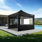 Aluminium opvouwbaar tuinpaviljoen 3 × 3 m met 4 zijwanden -, Verzenden, Nieuw