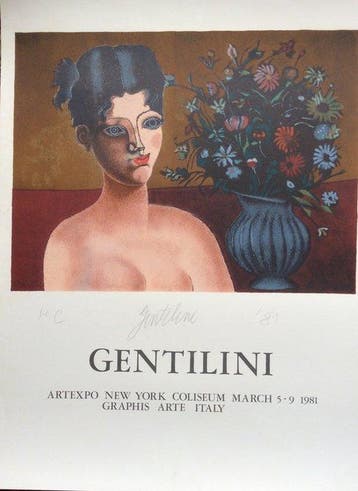 Franco Gentilini - Mostra di Franco Gentilini firmato a mano