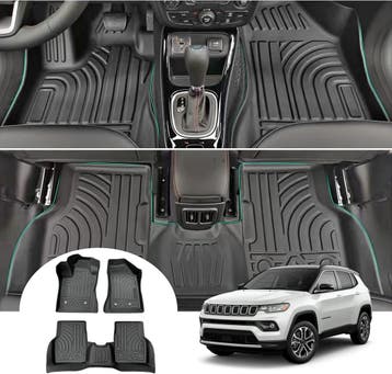 GAFAT Vloermatten Jeep Compass - TPE | 37% Korting, Ophalen of Verzenden, Nieuw