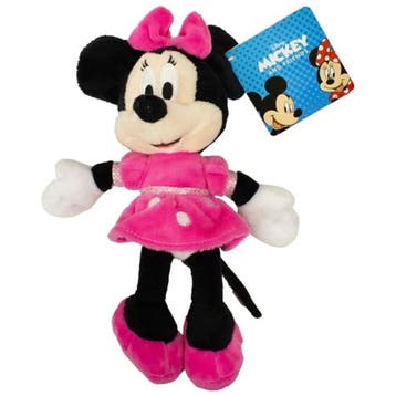 Minnie Mouse - pluche - roze - 20 cm - Disney knuffel, Verzenden, Nieuw
