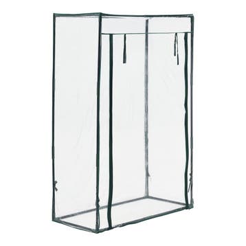 [en.casa] Tuinkas Terzigno kweekkas 100x50x150 cm transparan, Verzenden, Nieuw