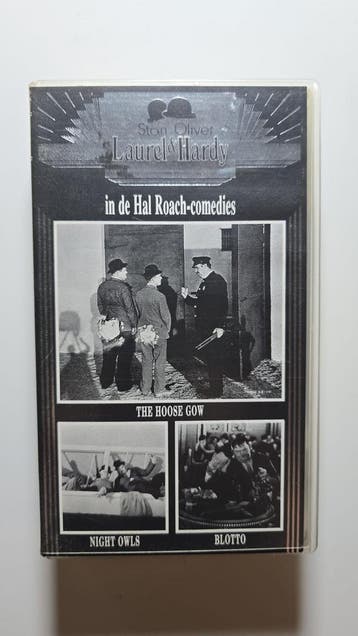 LAUREL & HARDY THE HOOSE-GOW / NIGHT OWLS / BLOTTO (VHS), Verzenden, Gebruikt