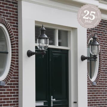 Bronzen buitenlamp Lindau staand L Buitenverlichting, Overige materialen, Verzenden, Wandlamp, Nieuw