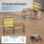 Gaming bureau - Gaming desk - Hoekbureau - 150x100 cm - Brui, Verzenden, Zo goed als nieuw