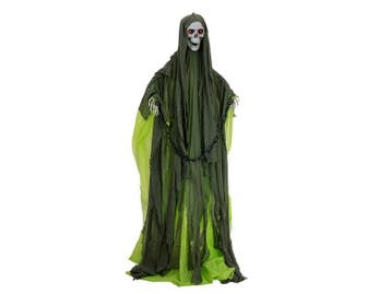 Halloween skelet 170 cm – licht, geluid en beweging, Ophalen of Verzenden, Nieuw, Halloween of Griezel