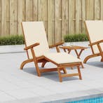 Ligstoelkentingen en opvouwbare zonnebader 55 x 146 x 91 cm, Verzenden, Nieuw