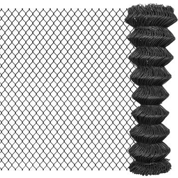 vidaXL Gaashek 25x1,5 m staal grijs, Verzenden, Nieuw, IJzer, 1 tot 2 meter