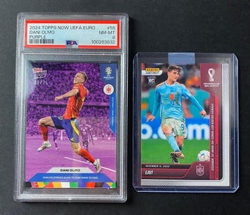 2022, 2024 Topps Topps Now UEFA Euro Dani Olmo Serialized, Nieuw