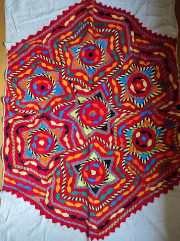 Borduurwerk - 150 cm - 87 cm - Guatemala, Antiek en Kunst