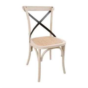 Stoelen | Rotan/Hout | Ecru | Indoor | 2 Stuks |, Verzenden, Nieuw in verpakking