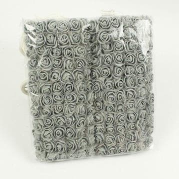 Mini Foam Roos met Tule Grijs 2 cm Bulk Pak 144 stuks, Ophalen of Verzenden, Nieuw