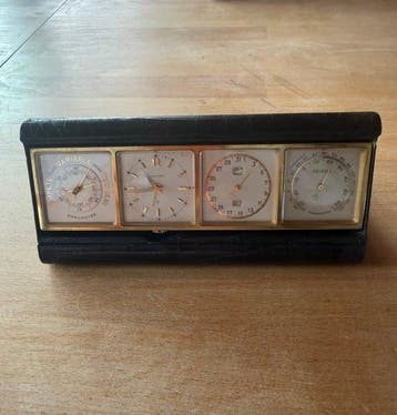 Reisklok - Hermès - Mid-century modern Verguld - 1950-1960, Antiek en Kunst