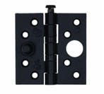 S2 veiligheids nylonlagerscharnier rechte hoeken 76x76 zwart, Verzenden, Nieuw