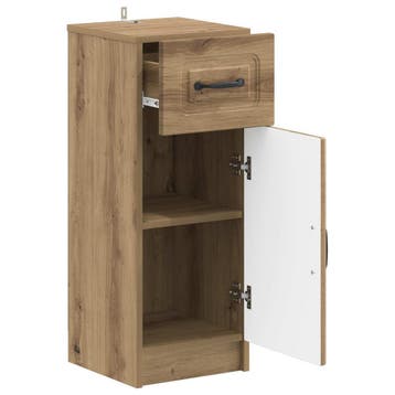 vidaXL Badkamer Opbergkast UTRECHT Artisanaal eiken 30 x 31, Verzenden, Nieuw