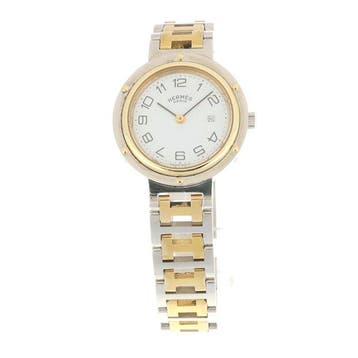 Hermès - Clipper Quartz Arabic Numerals White Dial -, Nieuw