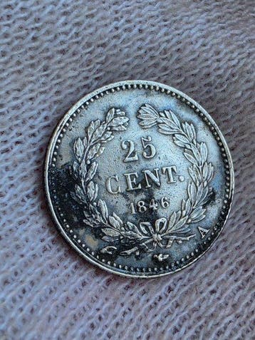 Frankrijk. Louis Philippe I. 25 Centimes 1846-A, Paris