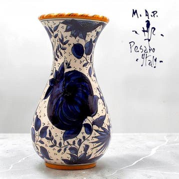 M.A.P, Pesaro dal 1920 - Vaas - Model Anjerdecor Blauw,