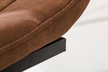 Design sledestoel MIAMI lichtbruin metalen frame mat zwart -, Huis en Inrichting, Stoelen, Ophalen of Verzenden, Nieuw