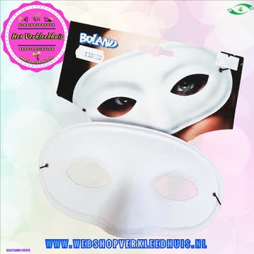 Oogmasker wit met neus, Hobby en Vrije tijd, Feestartikelen, Verzenden, Nieuw