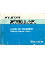 1984 HYUNDAI STELLAR INSTRUCTIEBOEKJE