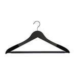 Hanger black Helena 44 cm Flock 1 cm dik met bar