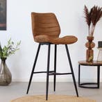 50% Korting: Industriële barkruk Morris cognac 71 cm, Ophalen, Zo goed als nieuw