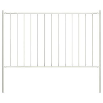 vidaXL Schuttingpaneel Woerden met stalen palen 1,7 x 0,75 m, Tuin en Terras, Schuttingen, Verzenden, Nieuw, IJzer, Minder dan 1 meter