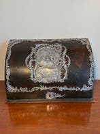 William Comyns - Bureau - hout, leer, 925 zilver, zijde, Antiek en Kunst, Antiek | Goud en Zilver