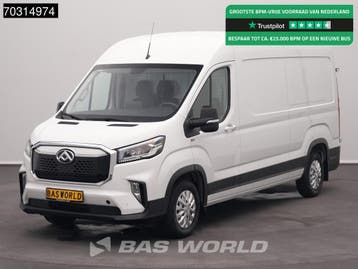 Maxus eDeliver9 Elektrisch 72kWh 288km WLTP Stad 204PK Snell, Stof, Gebruikt, Overige brandstoffen, Wit