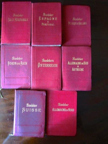 Baedeker - Lot with 8 Baedekers guides - 1900-1927