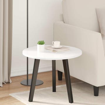 vidaXL Tafelblad Ø 50 x 1,5 cm Rond Bewerkt hout Hoogglans, Huis en Inrichting, Verzenden, Nieuw