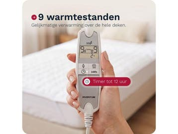 Inventum HN297V - Elektrische onderdeken - 9 warmtestanden -, Huis en Inrichting, Verzenden, Nieuw
