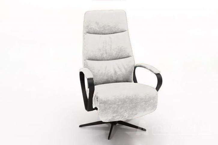 Relaxfauteuil Hitzum - relaxfauteuils - Wit, Huis en Inrichting, Stoelen, Wit, Nieuw, Stof