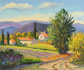 Christiane Stenfort (née en 1940) - Beauvallon dans la Drôme, Antiek en Kunst