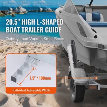 Set van 2 Verstelbare Boot Trailer Gidsen - Roestvrij Verzin, Verzenden, Nieuw