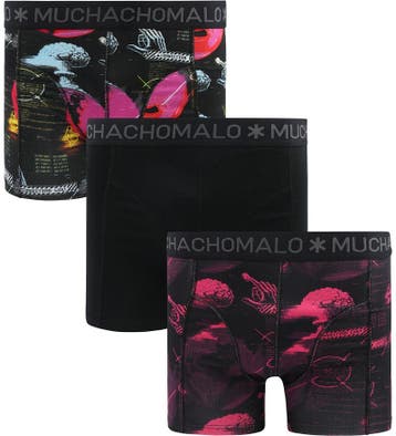 Muchachomalo Boxershorts 3-Pack Binary maat 3XL Heren, Verzenden, Zwart, Muchachomalo, Boxer